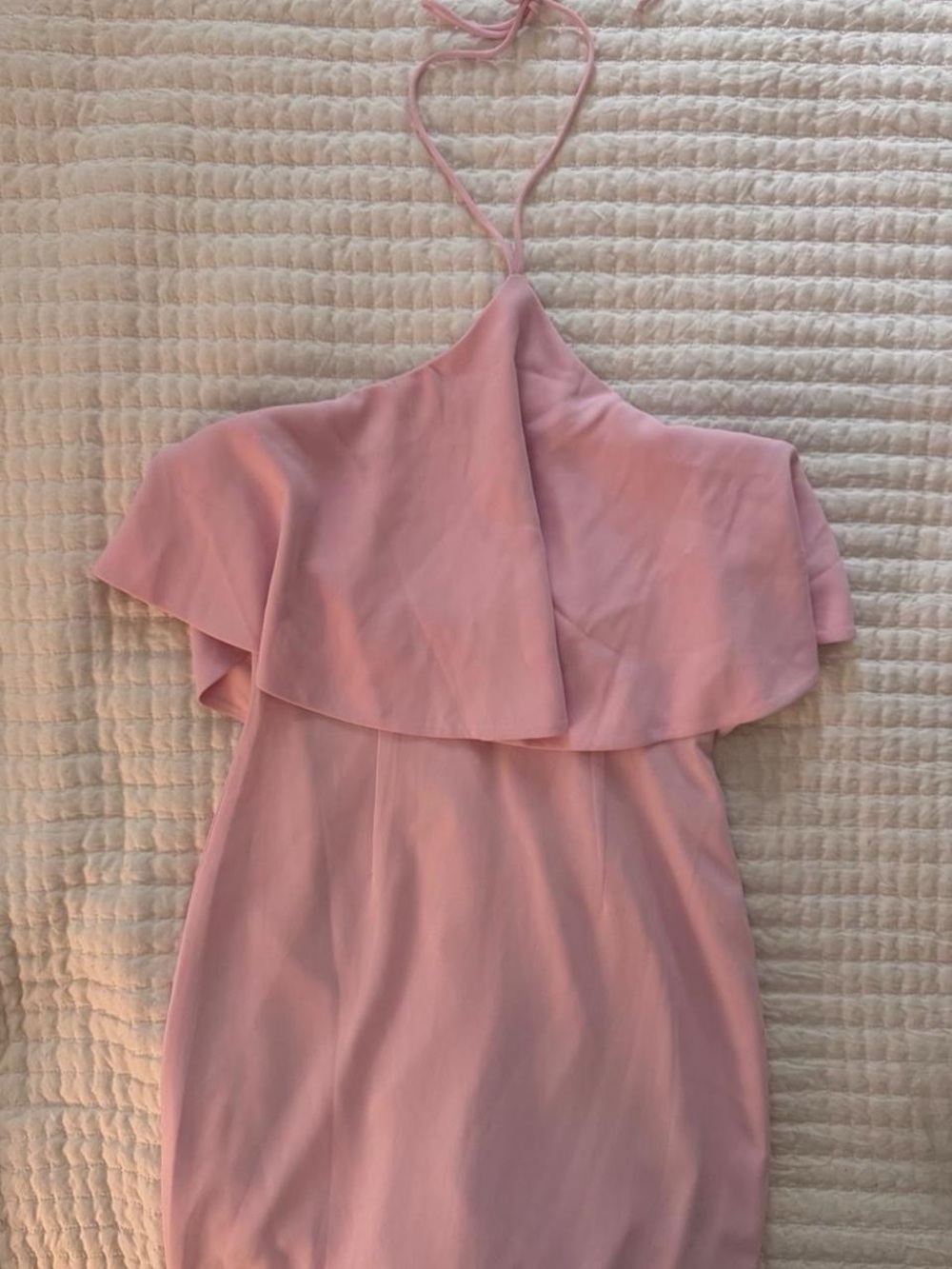 Hello Molly pink silken radiance halter maxi dress- Size s - Picture 3 of 8